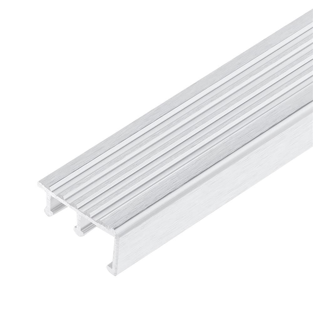 จมูกบันไดอะลูมิเนียม DP NAC401510 4 ซม. 1.5 ม. สีเงินปัดลาย