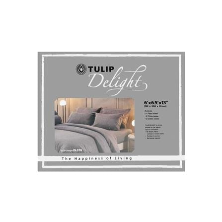 ชุดผ้าปูที่นอน 6 ฟุต 5 ชิ้น TULIP DELIGHT 60056-DL570_3