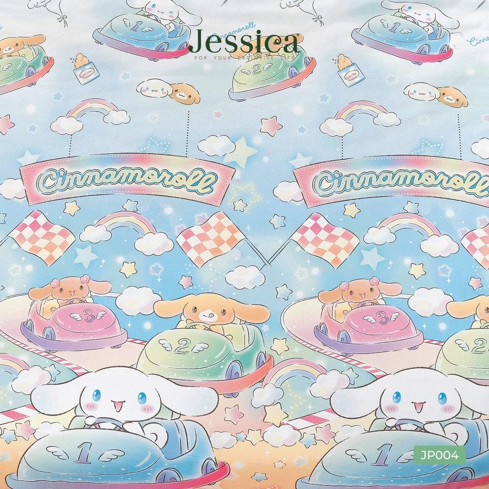 ชุดผ้าปูที่นอน 6 ฟุต (ชุด 5 ชิ้น) JESSICA CINNAMOROLL 21073-JP004