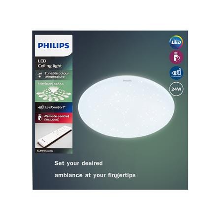 ไฟเพดาน LED PHILIPS CL610 SPARKLE 15 นิ้ว 24 วัตต์ DAYLIGHT/COOL WHITE/WARM WHITE สีขาว_3