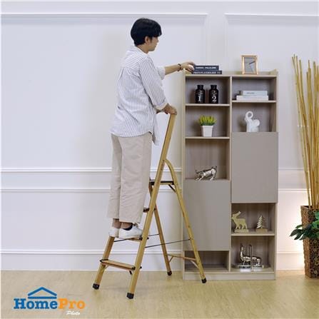 บันไดทรง A มีมือจับ MATALL HMD-AW4 4 ขั้น ลายไม้_6
