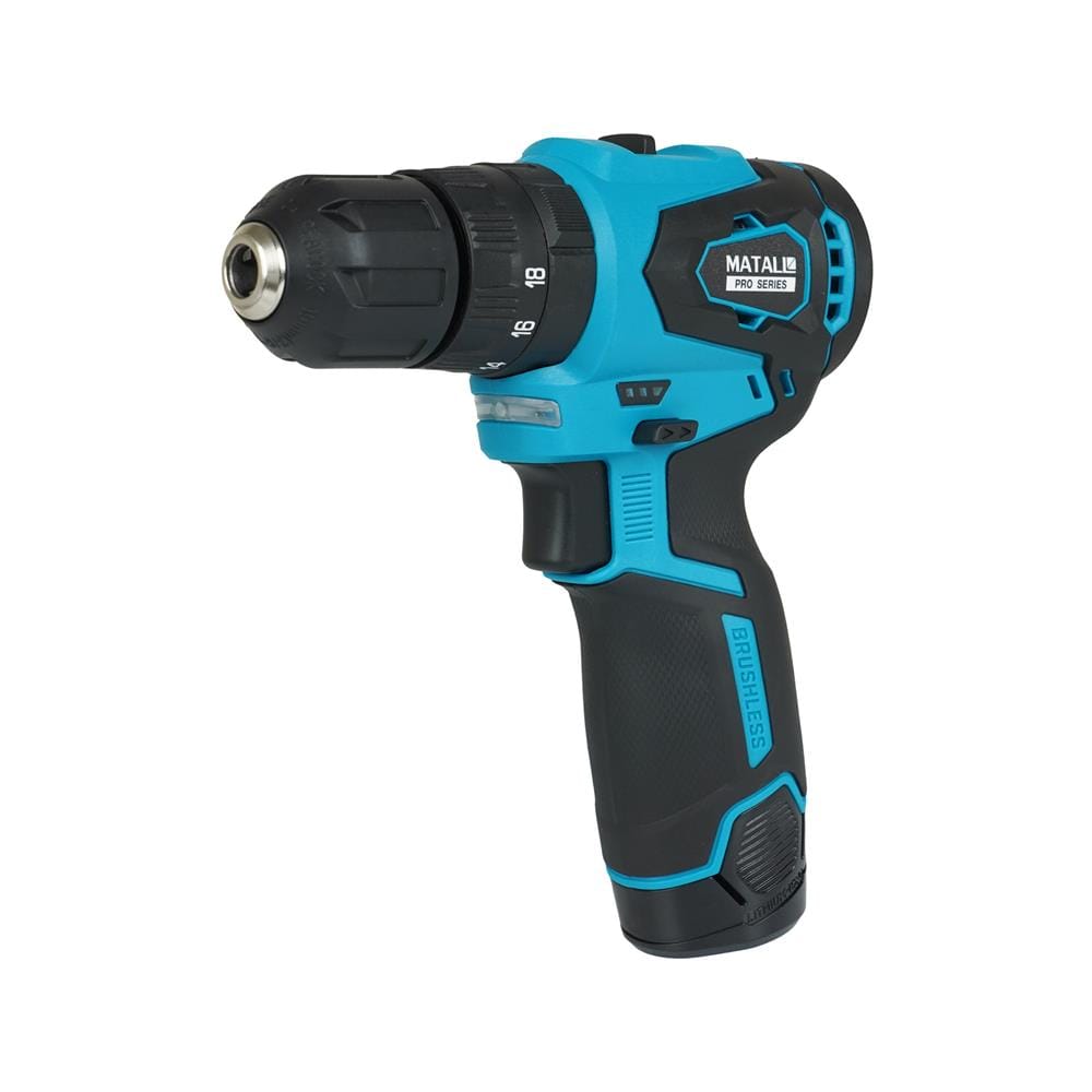 สว่านกระแทกไร้สาย (พร้อมแบตเตอรี่) MATALL PRO CD1036T BL 12 โวลต์