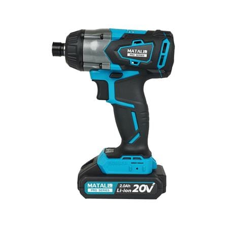 สว่านไขควงกระแทกไร้สาย (พร้อมแบตเตอรี่) MATALL PRO IW2035H BL 20 โวลต์_4