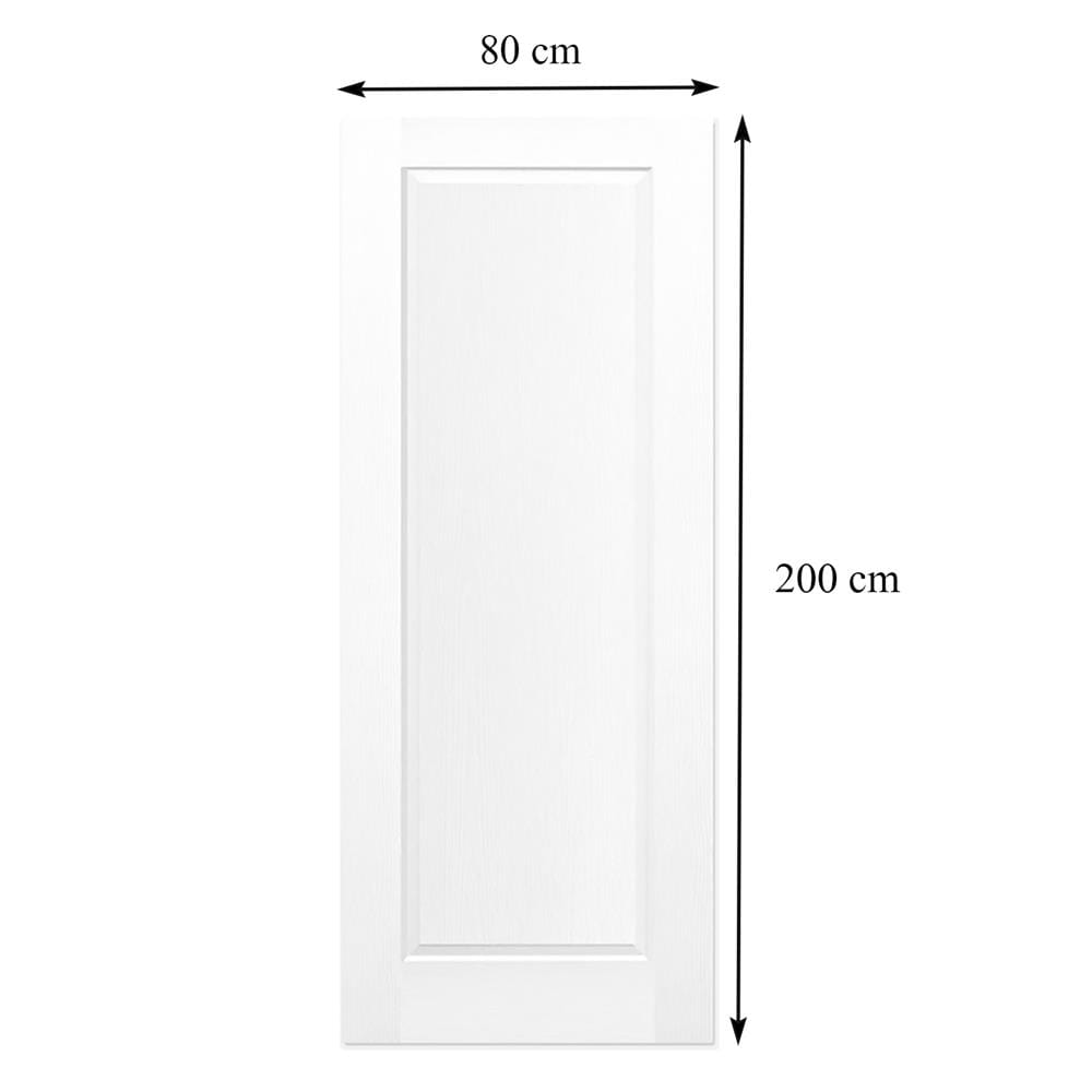 ประตูภายใน HDF AZLE 101 ดารารัตน์ 80X200 ซม. สีรองพื้น ไม่เจาะลูกบิด