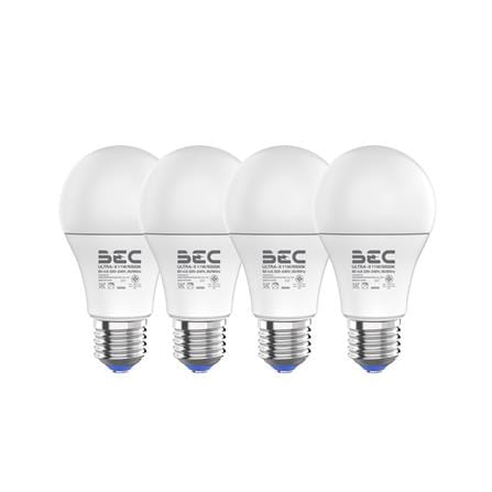 หลอด LED BEC ULTRA-X 11 วัตต์ DAYLIGHT E27 แพ็ก 4 ...