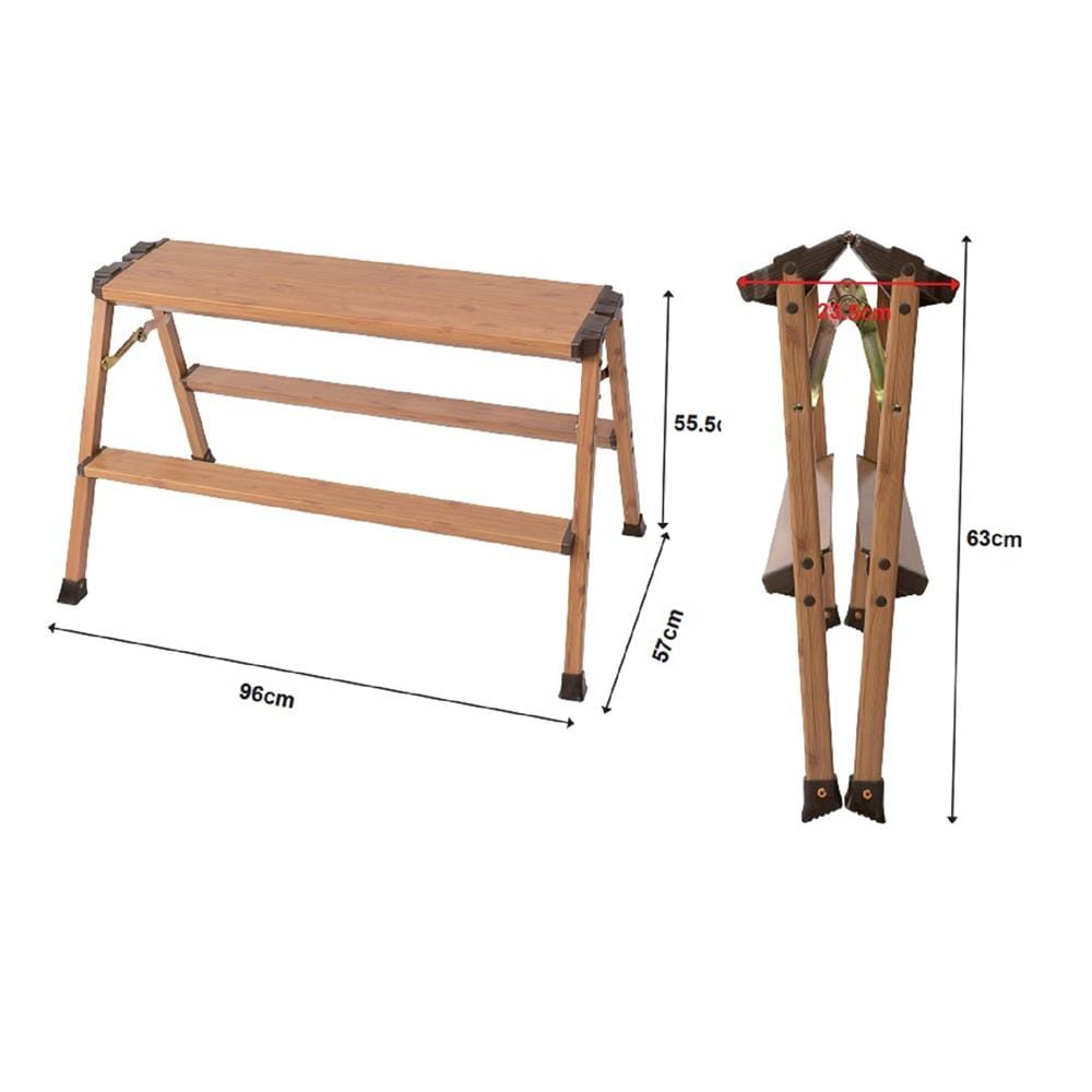 บันไดอเนกประสงค์ MATALL DAT-KW2-90 2 ขั้น ลายไม้