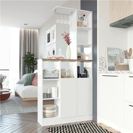 เคาน์เตอร์บาร์ SB FURNITURE BURGESS 19209650 90 ซม. สีขาว_1