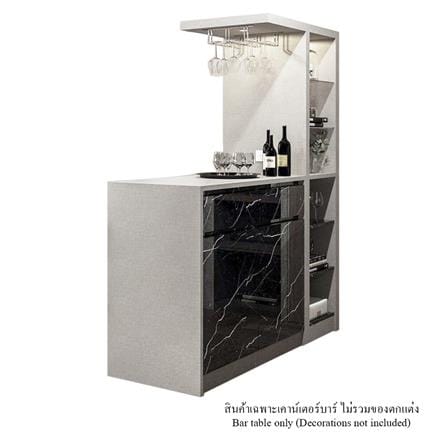 เคาน์เตอร์บาร์ตู้โชว์ฝั่งซ้าย SB FURNITURE MABEL 19208283 170 ซม. ลายหินอ่อนดำ_1