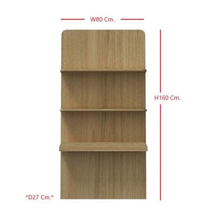 ชั้นวางของโล่ง SB FURNITURE MELLOE 19216513 80 ซม. สีแคนยอนโอ๊ค_8