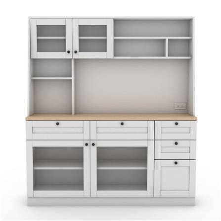 ตู้สูง SB FURNITURE ROHAN 19211944 160 ซม. สีขาว_1