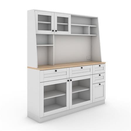 ตู้สูง SB FURNITURE ROHAN 19211944 160 ซม. สีขาว_2