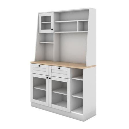ตู้สูง SB FURNITURE ROHAN 19211943 120 ซม. สีขาว_0