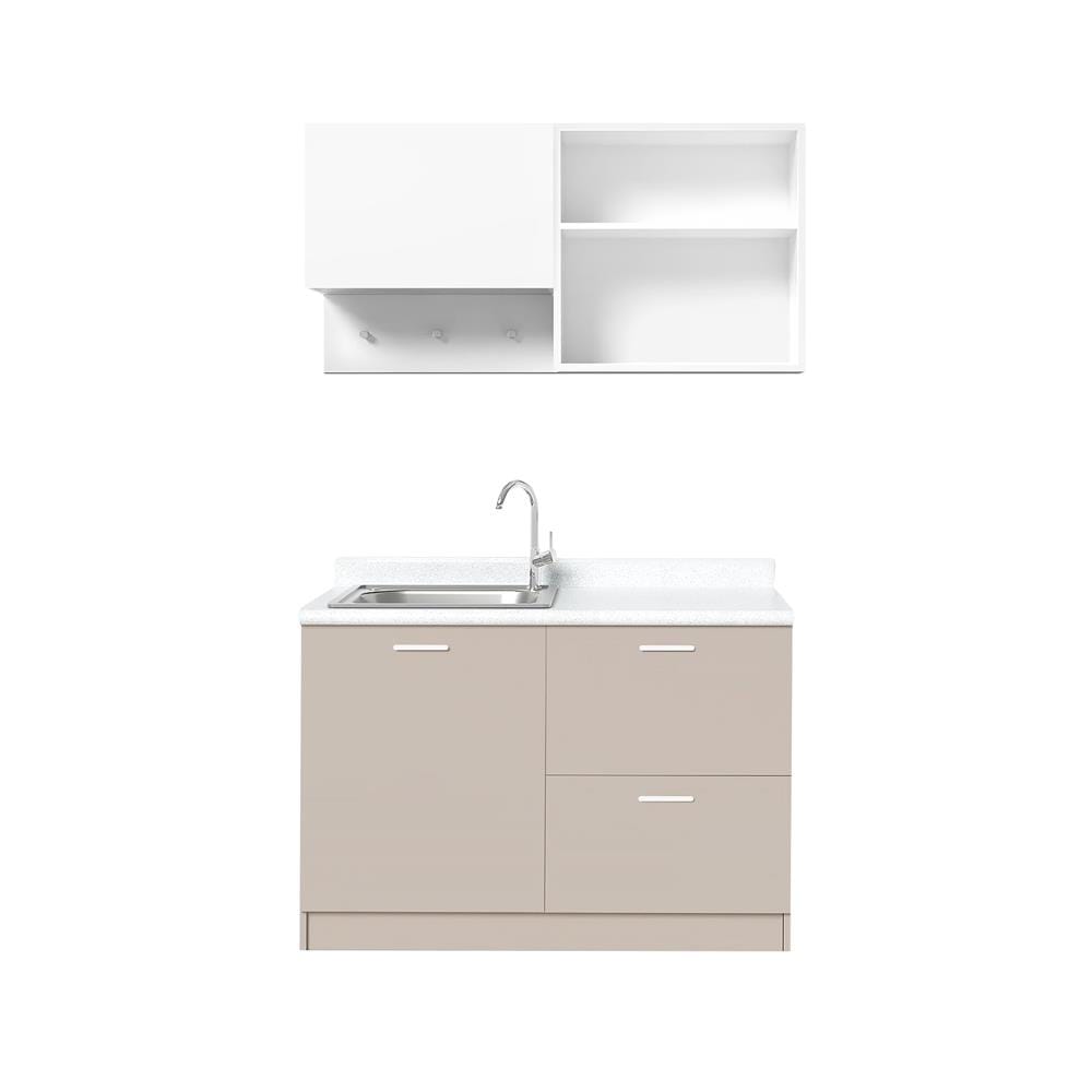 ครัวสำเร็จรูปท็อปซิงค์ CABIN RYU 1.2 ม. สีเบจ