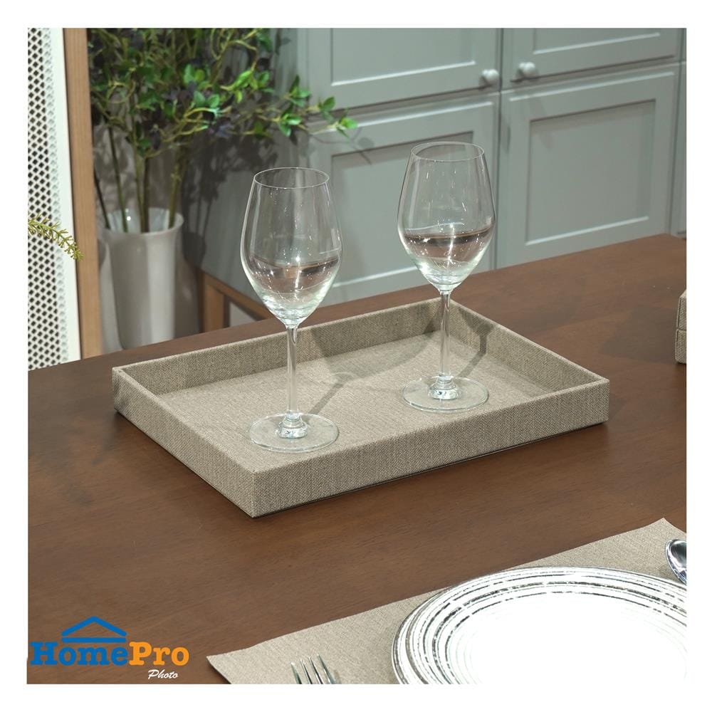 ถาด PVC KECH PERTH L 35x25x3.5ซม. สีน้ำตาล