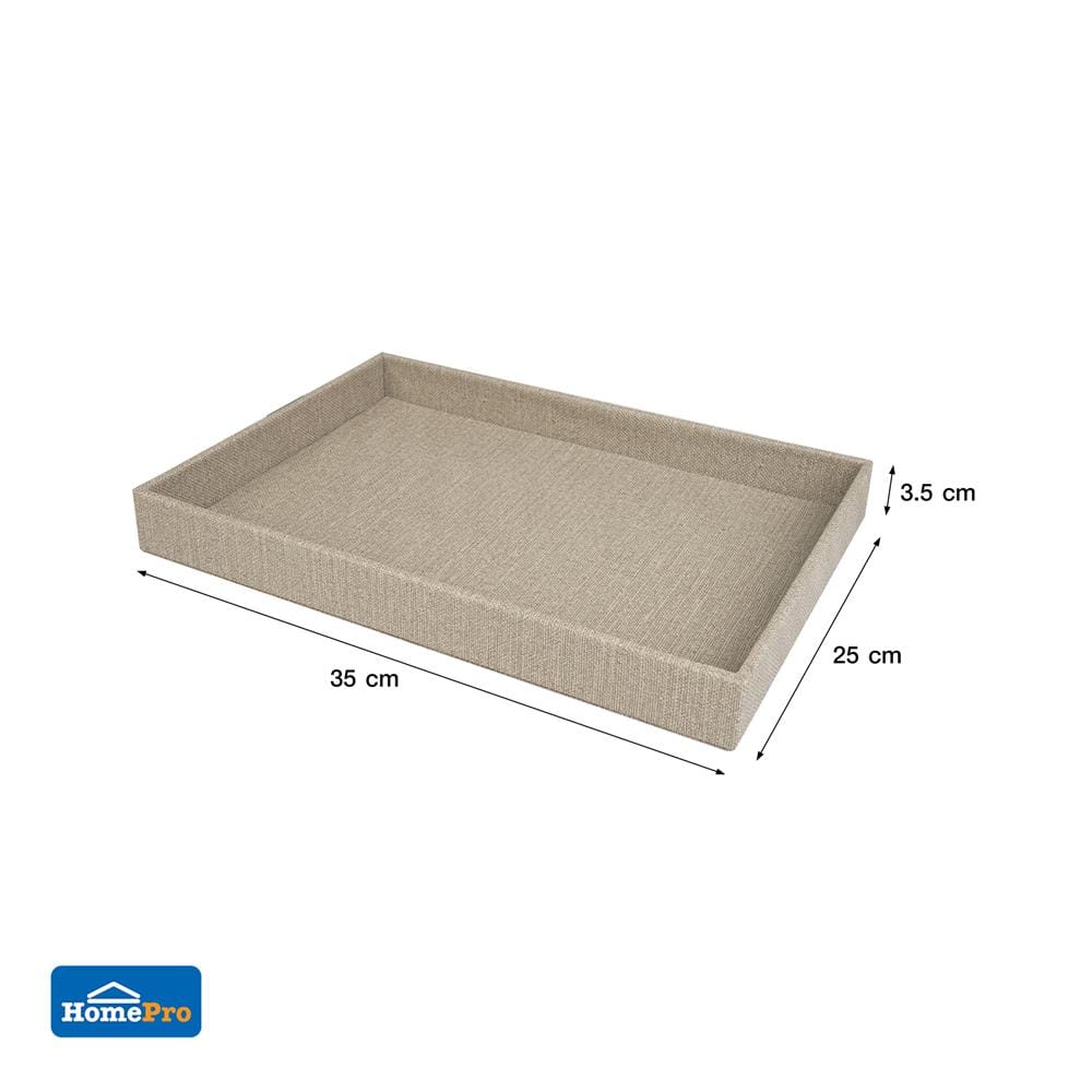 ถาด PVC KECH PERTH L 35x25x3.5ซม. สีน้ำตาล
