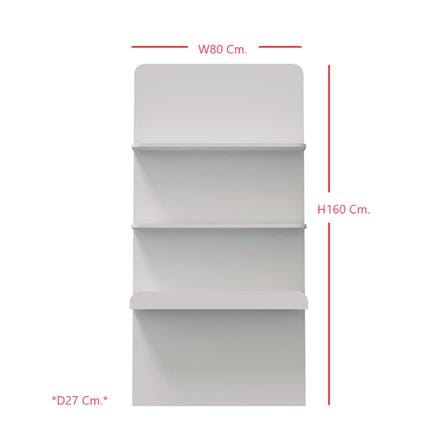 ชั้นวางของโล่ง SB FURNITURE MELLOE 19216512 80 ซม. สีขาว_7