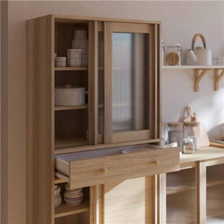 ตู้สูง SB FURNITURE RIKU 19215941 80 ซม. สีแคนยอนโอ๊ค_3