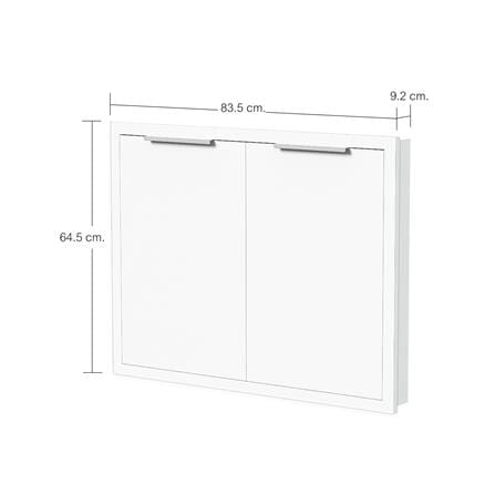 บานซิงค์คู่ CABIN HANS 84x65 ซม. สีขาว_6