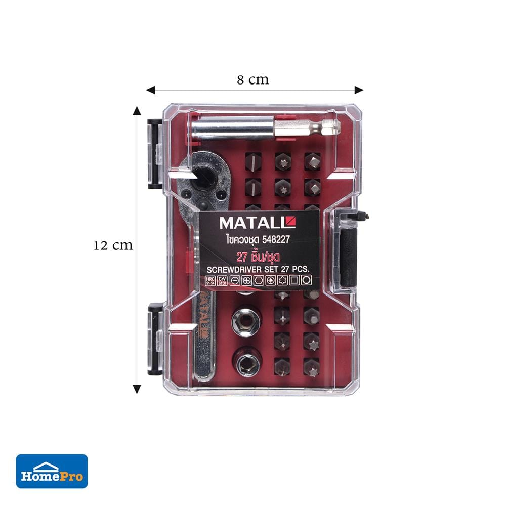 ไขควงอเนกประสงค์ MATALL 548227 27 ชิ้น/ชุด