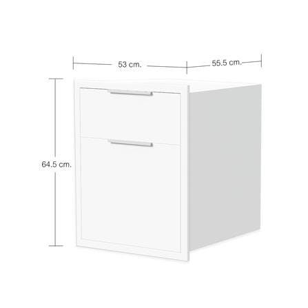 ตู้ลิ้นชัก CABIN HANS 53x65 ซม. สีขาว_6
