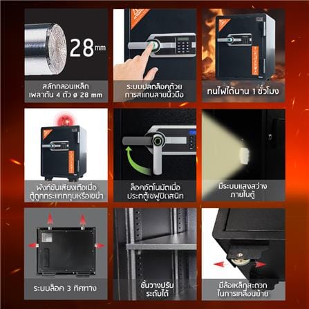 ตู้นิรภัย ELECTRONIC SURE ESP-553 สีดำ_4