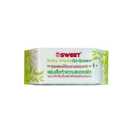 ผ้าเช็ดทำความสะอาด SWEET GO GREEN MINI 8 แผ่น (แพ็ก 4 ชิ้น)_2