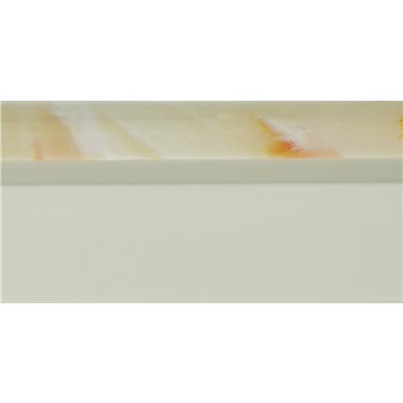 คิ้ว PVC TARA 10 มม. โค้ง หินอ่อนสีครีม 2 ม._1