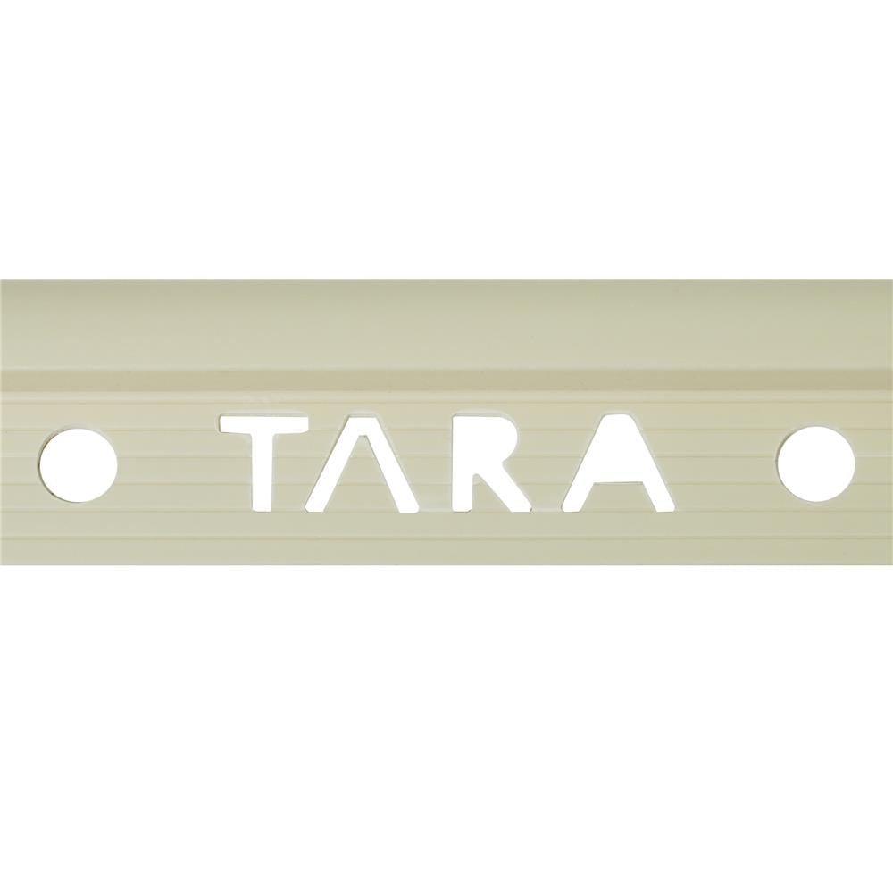 คิ้ว PVC TARA 10 มม. โค้ง สีเบจ 2 ม.