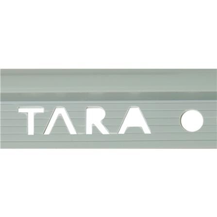คิ้ว PVC TARA 10 มม. โค้ง สีเทาอ่อน 2 ม._1