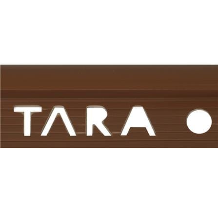 คิ้ว PVC TARA 10 มม. โค้ง สีน้ำตาล 2 ม._1