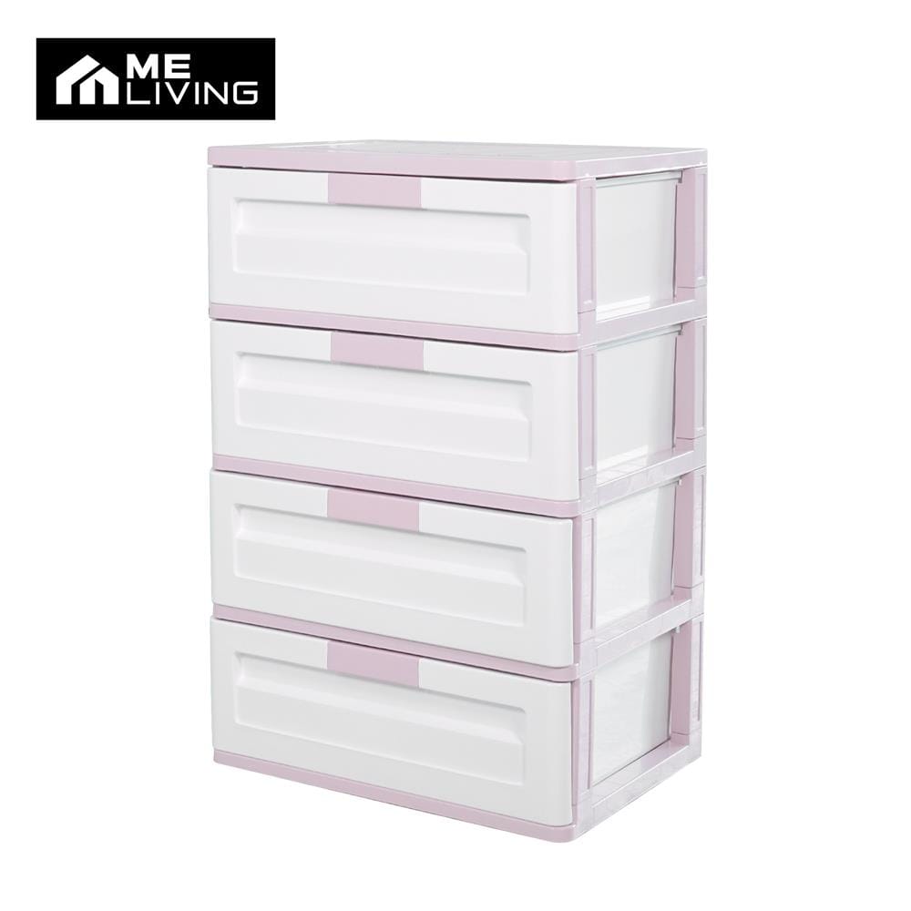 ตู้ลิ้นชัก 4 ชั้น ME LIVING MAX 59x41x88 ซม. สีชมพูพาสเทล