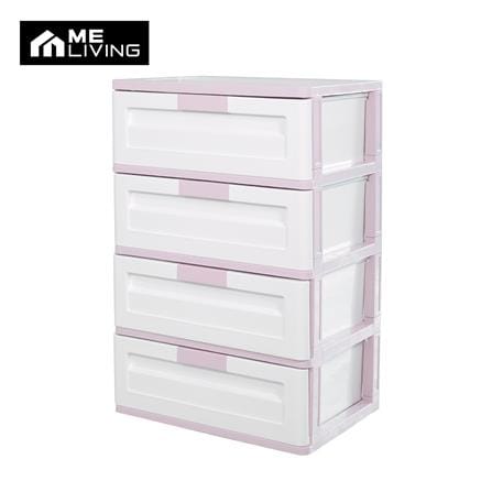 ตู้ลิ้นชัก 4 ชั้น ME LIVING MAX 59x41x88 ซม. สีชมพูพาสเทล_0