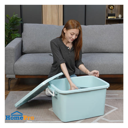 กล่องเก็บของ AB ME LIVING PASTEL 42x62x34 ซม. 60 ลิตร สีฟ้า_5