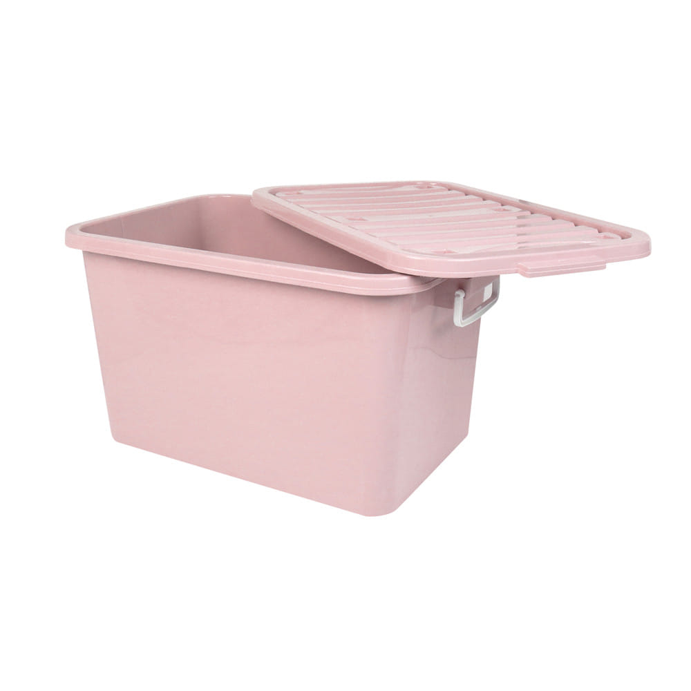 กล่องเก็บของ AB ME LIVING PASTEL 50x77x43 ซม. 110 ลิตร สีชมพู