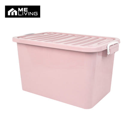 กล่องเก็บของ AB ME LIVING PASTEL 50x77x43 ซม. 110 ลิตร สีชมพู