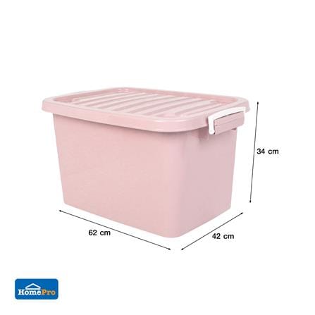 กล่องเก็บของ ME LIVING 42x62x34 60 ลิตร สีชมพูพาสเทล_8