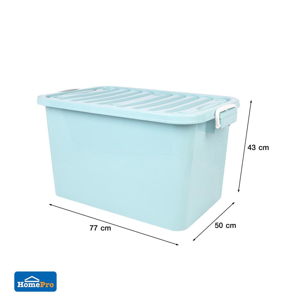 กล่องเก็บของ ME LIVING 50x77x43 ซม. 110 ลิตร สีฟ้าพาสเทล
