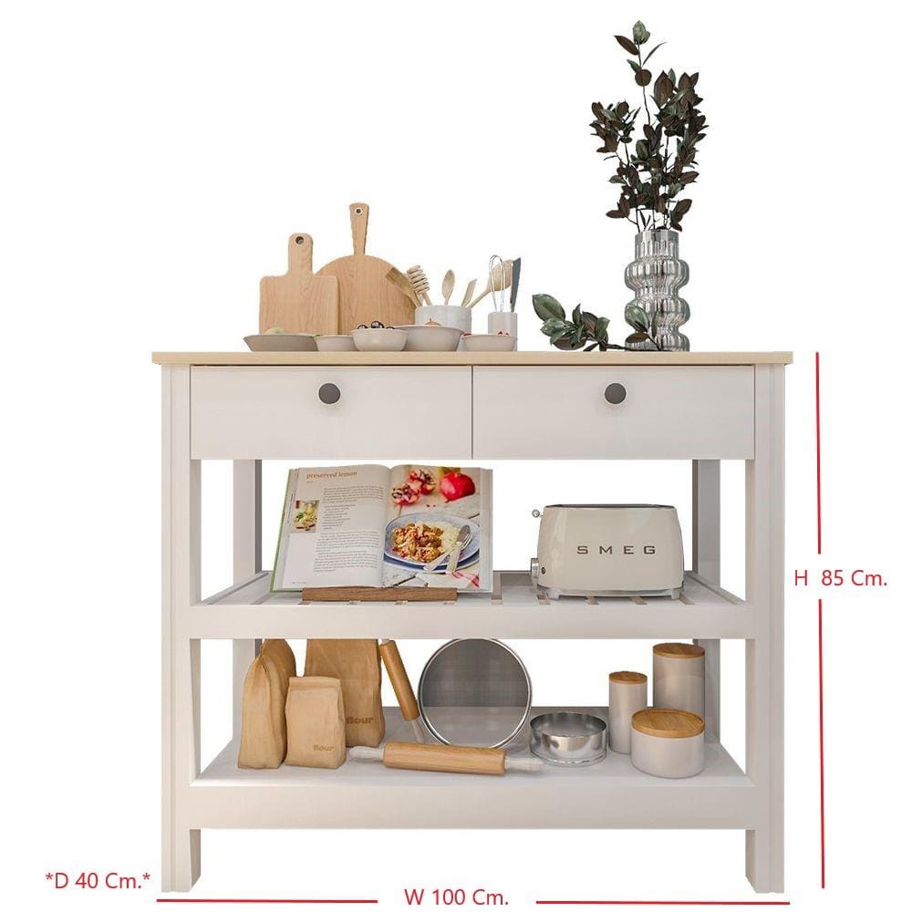 โต๊ะคอนโซล SB FURNITURE HARMONY 19212930 สีขาว