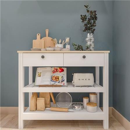 โต๊ะคอนโซล SB FURNITURE HARMONY 19212930 สีขาว_3