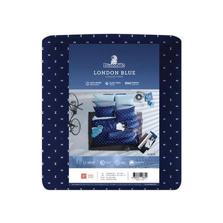 ชุดผ้าปูที่นอน 6 ฟุต 6 ชิ้น DUNLOPILLO LONDON BLUE DL-LB-05_6