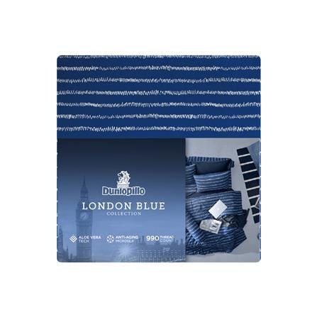 ชุดผ้าปูที่นอน 3.5 ฟุต 3 ชิ้น DUNLOPILLO LONDON BLUE DL-LB-03_4