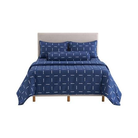 ชุดผ้าปูที่นอน 6 ฟุต 6 ชิ้น DUNLOPILLO LONDON BLUE DL-LB-04_1