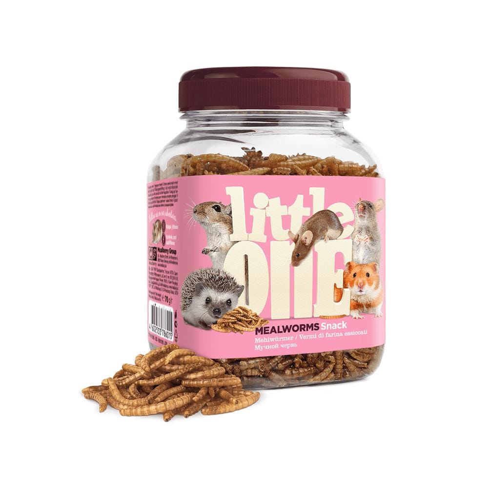 ขนมแฮมสเตอร์และหนู LITTLE ONE MEALWORMS 70 ก.