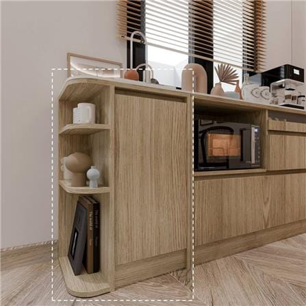 ตู้เตี้ยเข้ามุมซ้าย SB FURNITURE PURIN 19220504 55 ซม. สีไม้อ่อน_5