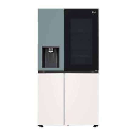ตู้เย็น SIDE BY SIDE LG GC-X257CMEW.ATEPLMT 22.4 คิว สีเขียวเบจ_0