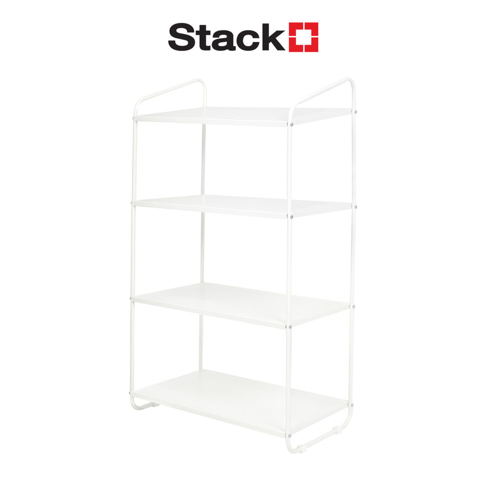 ชั้นวางของ 4 ชั้น STACKO RACK II 74x40.5x125 ซม. สีขาว