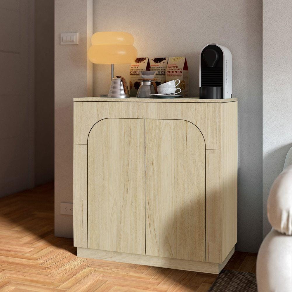 ตู้เตี้ยบานเปิด SB FURNITURE PUDDING 19216501 80 ซม. สีแคนยอนโอ๊ค