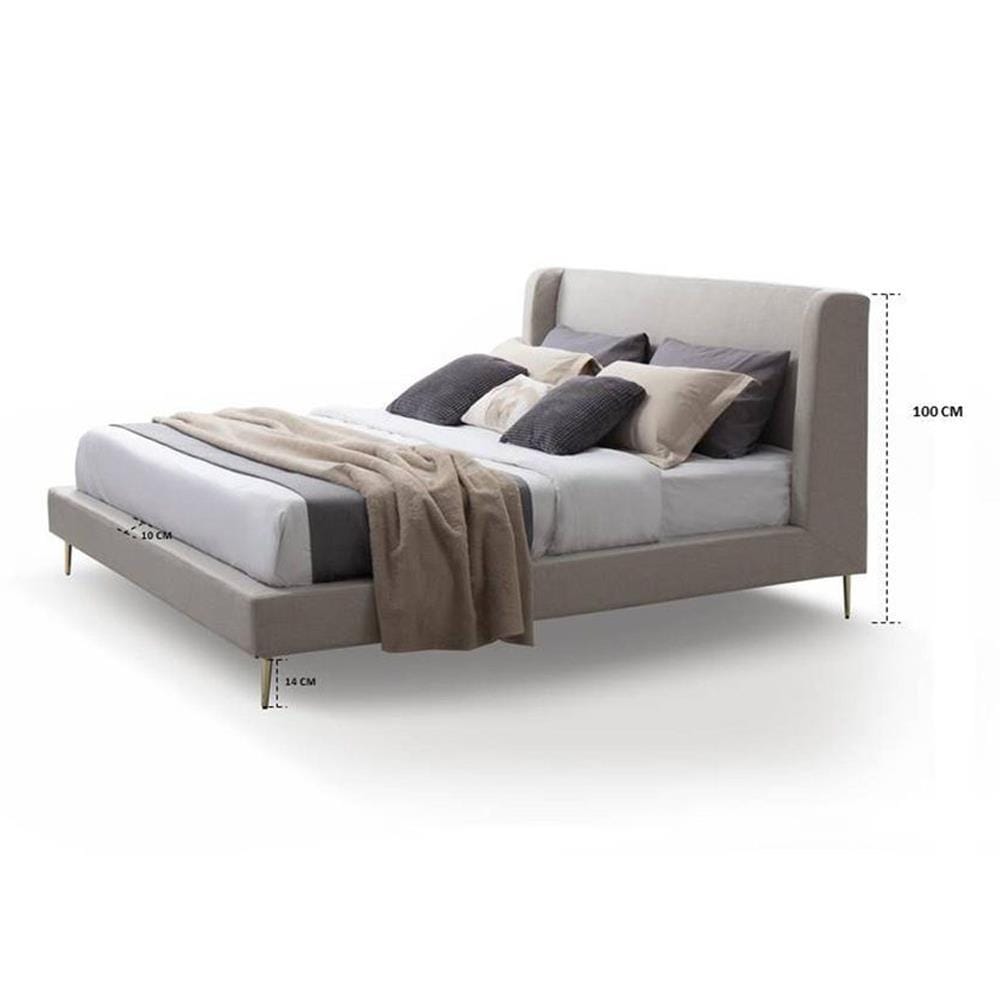 เตียง 5 ฟุต SB FURNITURE FLAVIO 19213208 สีครีม