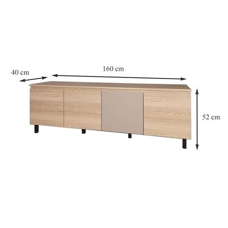 ตู้วางทีวี FURDINI THRU TV1664 160 ซม. สีออทตาวา/แซนด์สโตน_7
