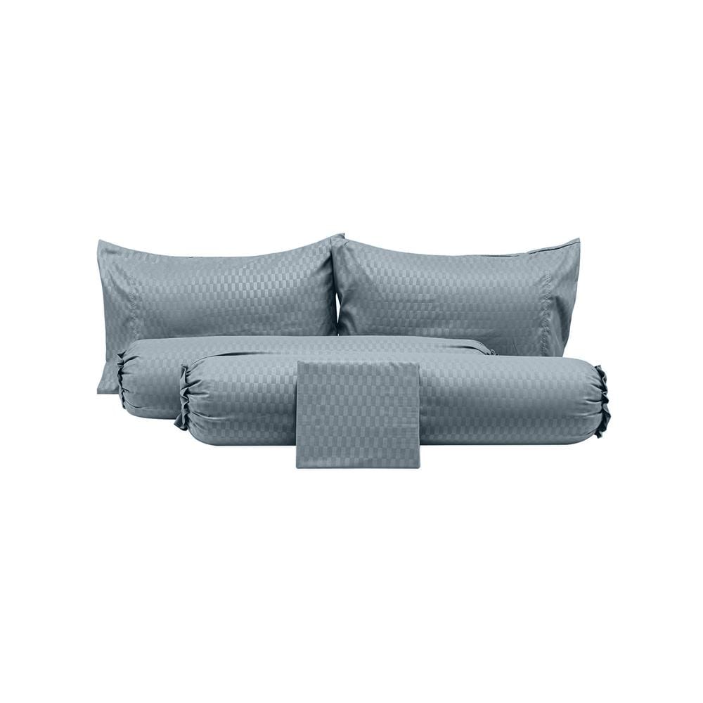 ชุดผ้าปูที่นอน 6 ฟุต 5 ชิ้น PICASSO CLASSIC STYLE LAGOS DARKGREY